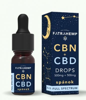 FatraHemp CBN + CBD olej 10%, full spectrum - SPÁNOK, 10ml